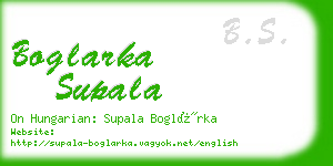boglarka supala business card